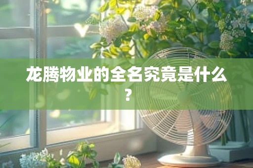 龙腾物业的全名究竟是什么？